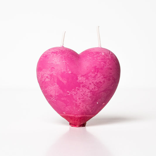 Pink Heart Candle